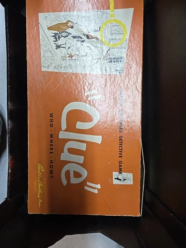 Clue Parker Brothers Detective Board Game 1956/60 USA Vintage Complete w/rules