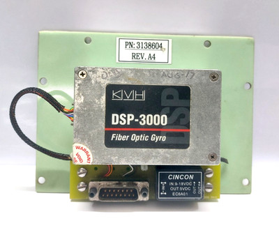 KVH DSP-3000 FIBER OPTIC GYRO 02-1222-10 1930386-02 WITH ADAPTOR AA5160019950