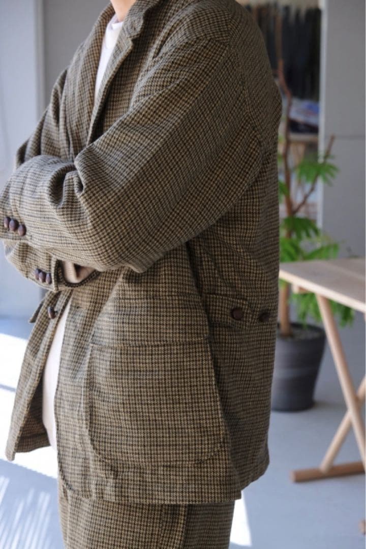 Engineered Garments Loiter Jacket Checkered Fall … - image 5