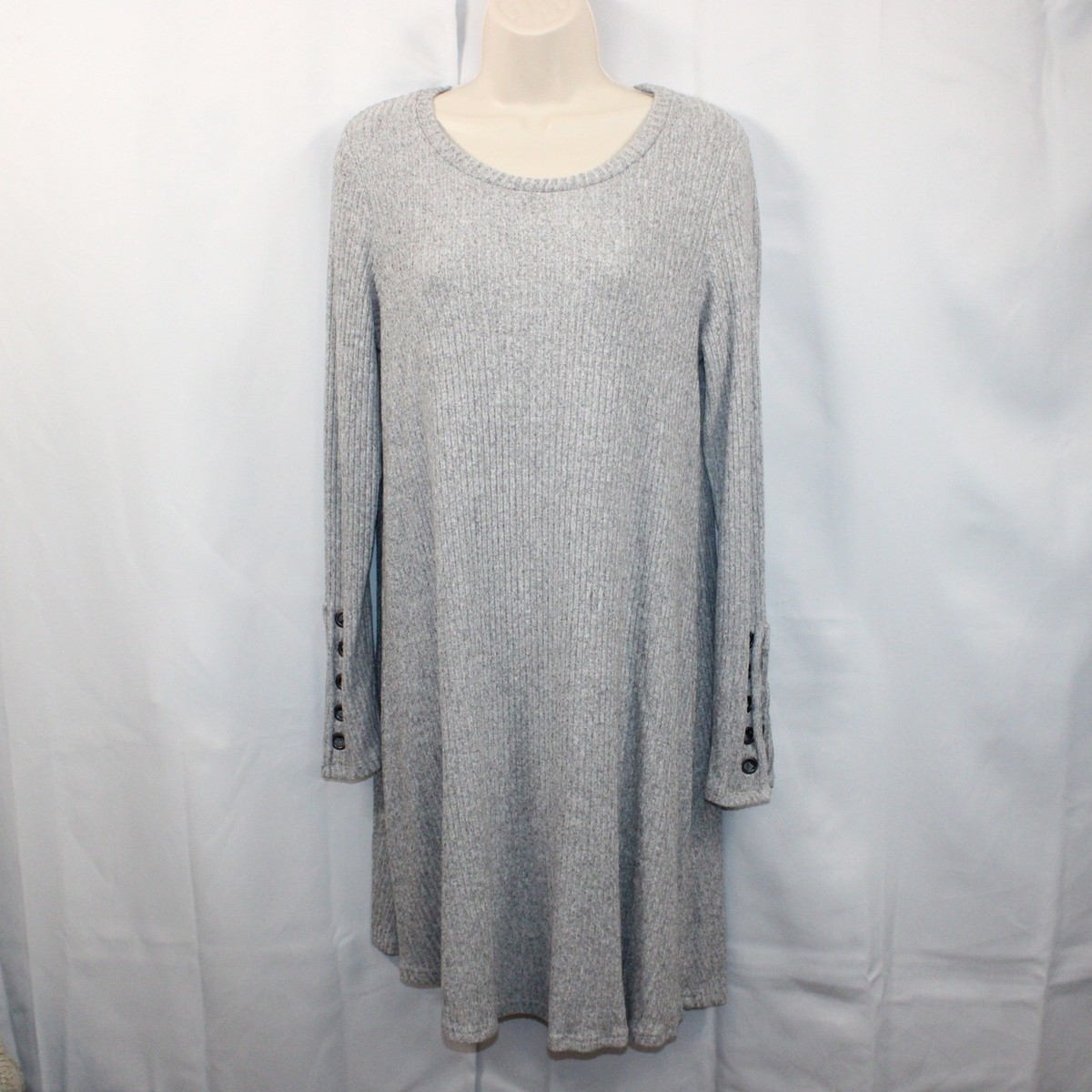 American Eagle Womens Soft & Sexy Gray Long Sleeve Tunic Dress Size Large American Eagle Womens Soft & Sexy Gray Long Sleeve Tunic Dress Size Large