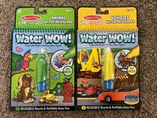 Melissa  Doug Water Wow  Set Of 2 Brand New  Sealed  Vehicles  Animals 
