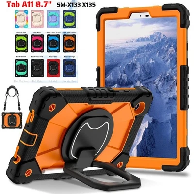 MARKENLOS Funda Exterior Para Samsung Tab A11 SM-X133 X135 Protección Plástico Anillo Soporte Case