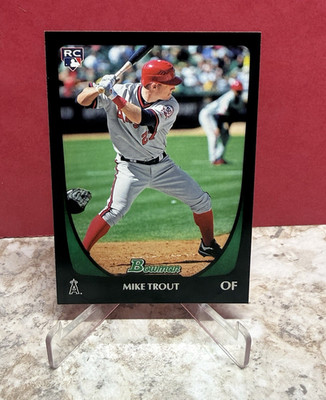 Topps 2011 Bowman Draft Picks & Prospects Mike Trout Rookie #101 Angels