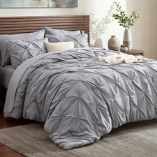 Bedsure King Size Comforter Set Grey - Bed in a Bag Bedding King, 01 -