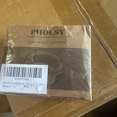 PHOLSY Lens Mount Adapter with Aperture Control Ring