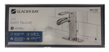 Glacier Bay Kiso Single-Handle Single Hole Low-Arc Bathroom Faucet in CHROME