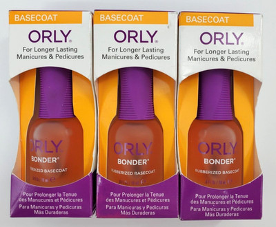 3x Orly Bonder Basecoat Base Coat New w Package Damage