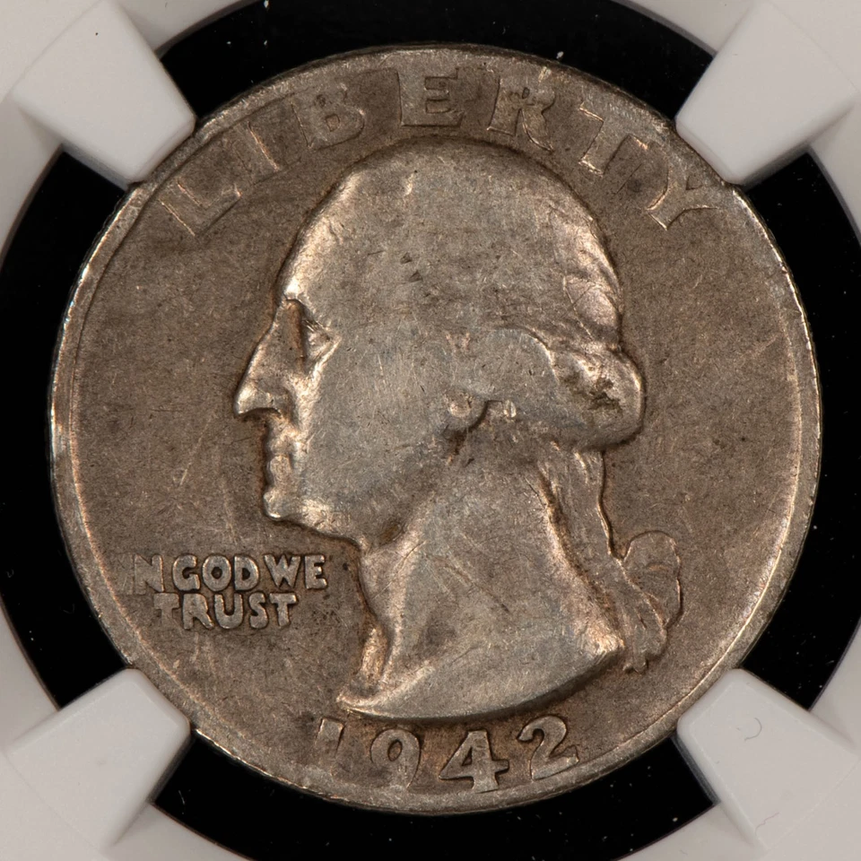 1942-D DDO 25c Washington Quarter Double Die Obv FS-101 - NGC VF 20 - SKU-X6021 - Image 4 of 4