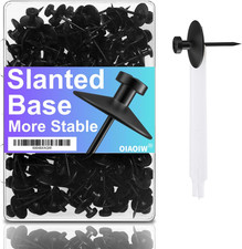 50Pcs Black Thumb Tacks - Heavy Duty Double Headed Metal Wall Tacks