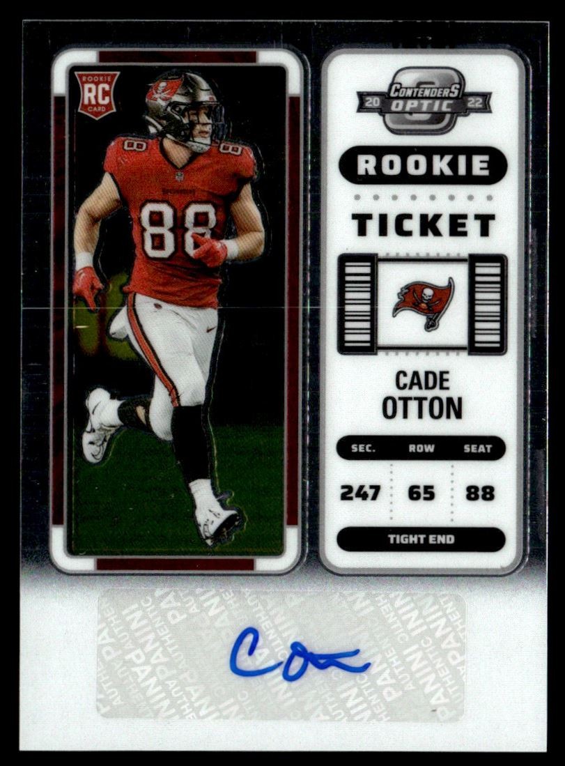 2022 Panini Contenders Optic Cade Otton Rookie Auto Tampa Bay Buccaneers #148