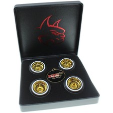 Rer17089 Dayton Wire Wheel Set Gold 4pcs