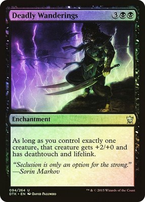 MTG FOIL Deadly Wanderings  - Dragons of Tarkir #094