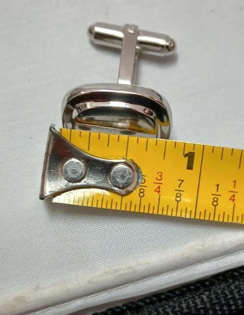 David Donahue Sterling Silver Suare Cuff Links - Image 4 of 4