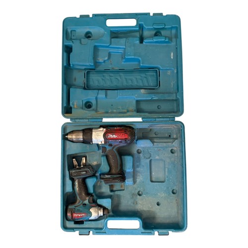 Makita BHP451 BTD140 18V LXT Drill and Impact Driver Set with Case Working