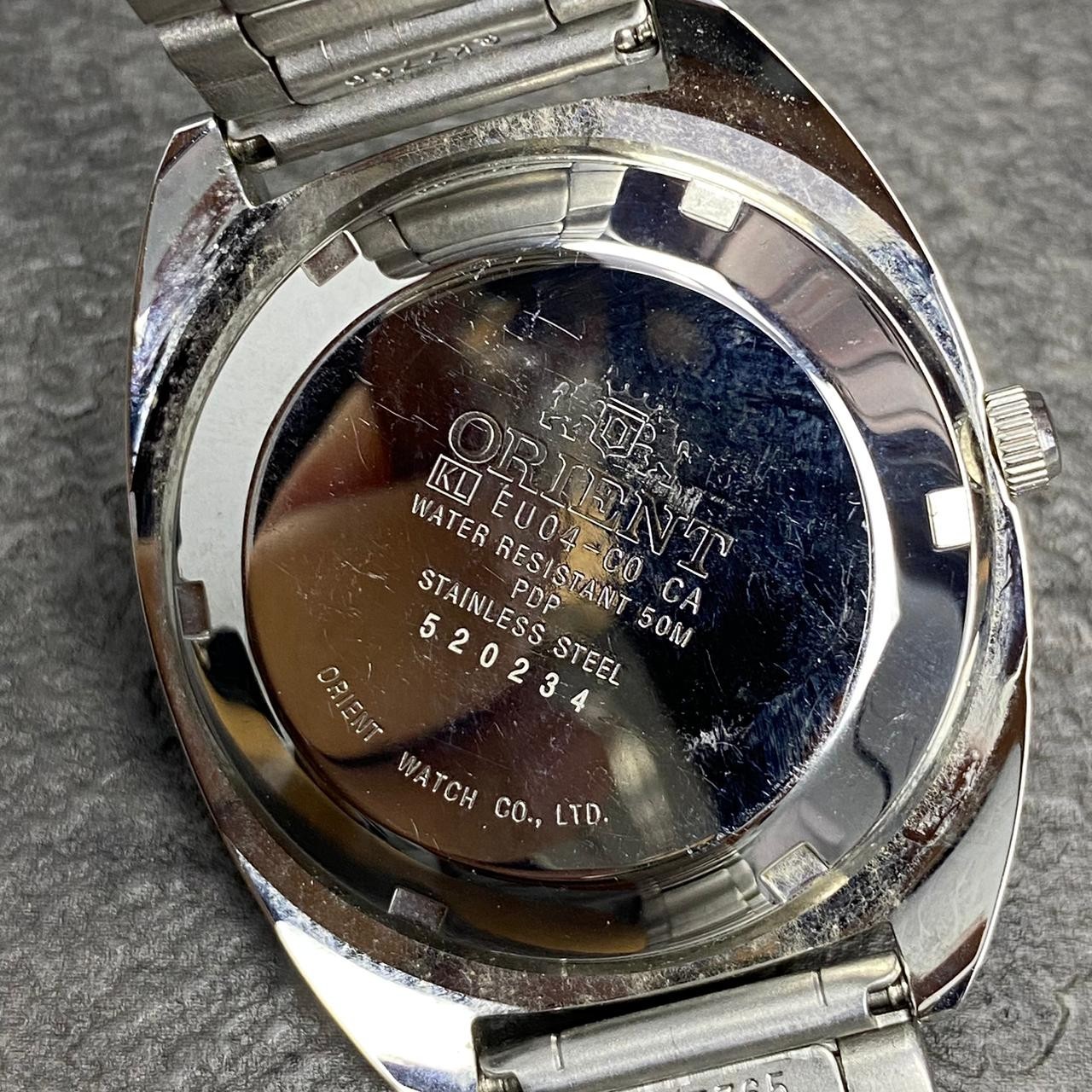 Rare ORIENT Multiyear Calendar Automatic Blue Rai… - image 8