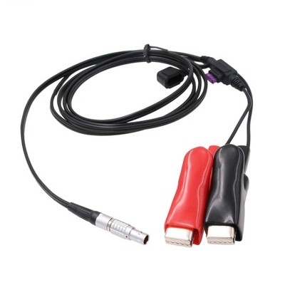 HangTon 12V External Battery Power Cable for Trimble R9 R10 1.8m power, Black 