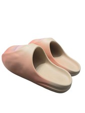 Bravest Studios Men's Toe Slippers Slide Beige Slip-On Rubber Size 9
