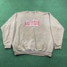 Vintage Labrador Brand Sweater Mens XL Brown Dog Animal Nature Canada Sweatshirt