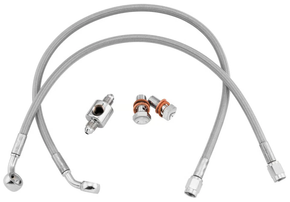 Kit Línea Freno Trasero Goodridge Econoline - Longitud Stock Moto HD8240-A Foto 2 de 4