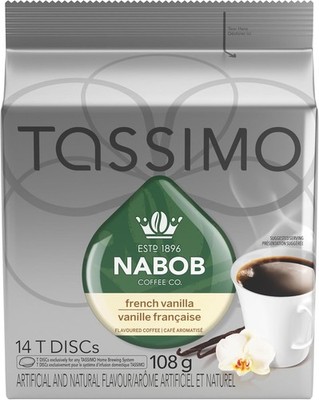 Tassimo Nabob French Vanilla Coffee Single Serve 14 T-Discs
