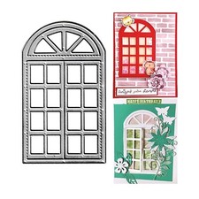 Window Cutting Dies, House Window Die Cuts Metal Embossing Stencils Template ...