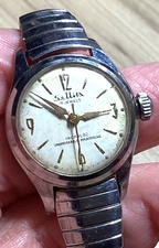 VINTAGE SELVITTA INCABLOC 17 JEWELS LADIES WATCH FOR REPURPOSE OR PARTS