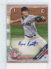 ALEX ROYALTY 2019 Bowman 1st Bowman Auto Rookie Auto autograph PA-AR Cleveland