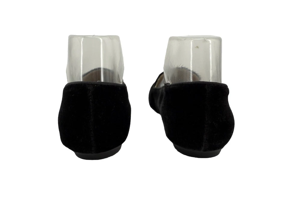 Isaac Mizrahi Mujer Guirnalda de Navidad Fumar Pisos Negro Terciopelo 7 Zapatillas Mocasín Foto 4 de 4