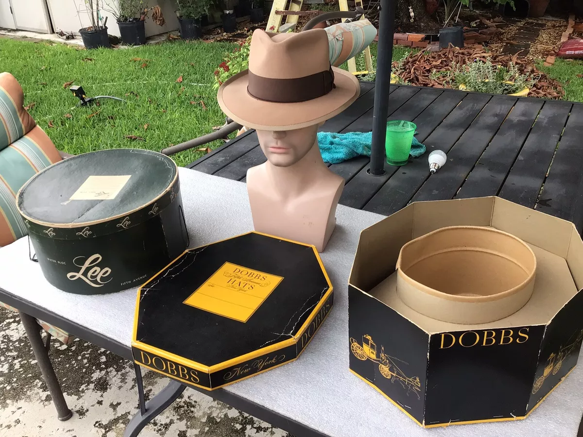 Vintage New 1950s LEE Whippet Clone 7-1/4 Beaver 15 & Box Stetson