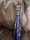 COBALT BLUE GLASS DECANTER - USED — photo 6