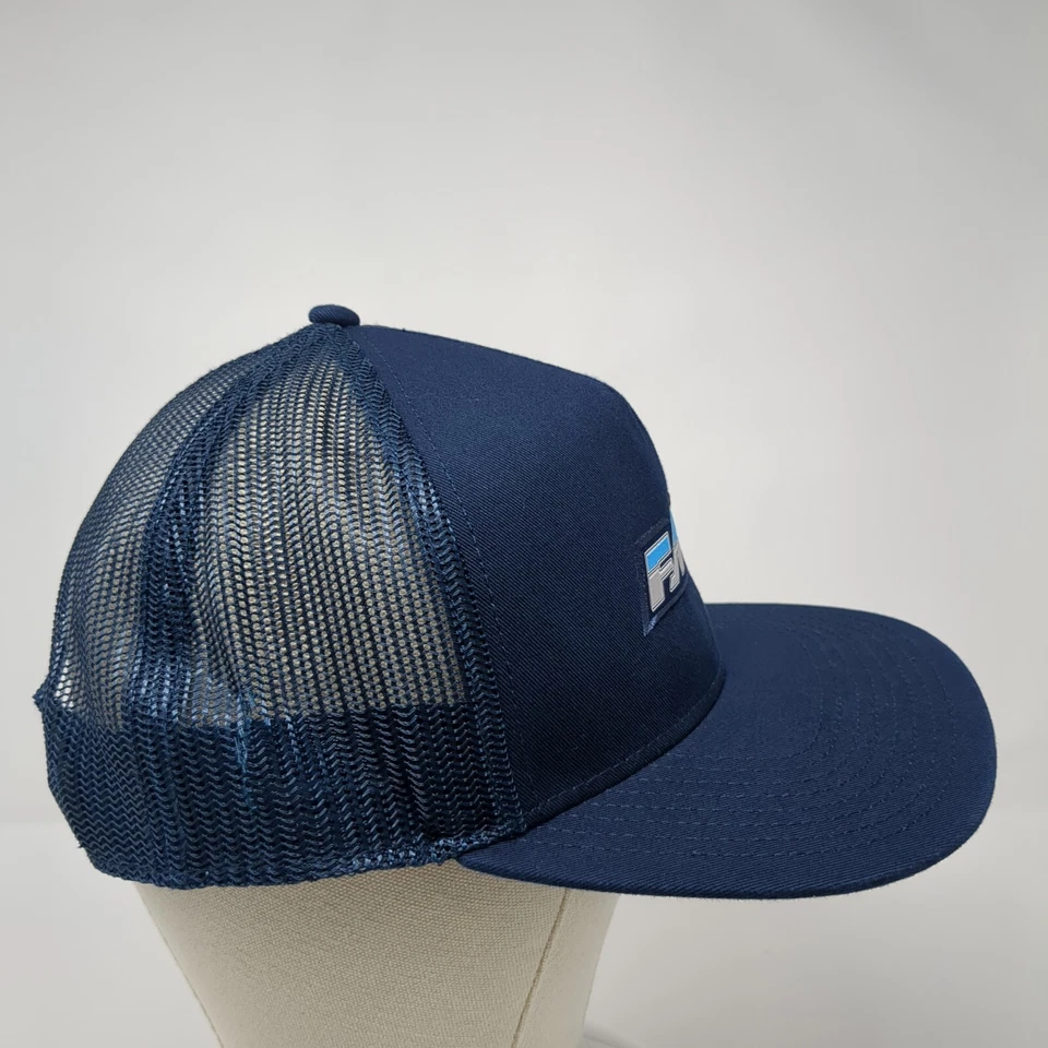 FMF Snapback Trucker Hat Blue One Size Adjustable Embroidered Mesh Back 6 Panel - Image 4 of 4