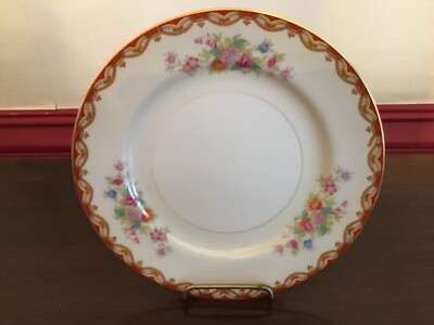 Roslyn Diamond China made in Japan bread & butter plate w/ floral design 6 1/4 