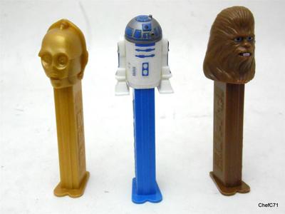 STAR WARS PEZ LOT OF 3 C-3P0 CHEWBACCA R2D2 COPYRIGHT 1997 | eBay