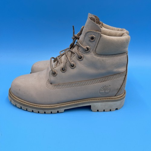 Timberland Junior Ragazzi 6" Premium Stivali Croissant Beige A1KOU - UK 4 / EU 37 - Foto 4 di 14