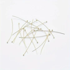 1bag about 160pcs Brass Ball Head Pins Long-Lasting Nickel Free golden 45x0.6mm