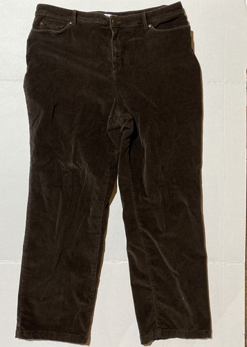 Dark Brown Boot Leg Corduroy Pants Size 