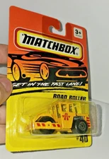 1993 Matchbox Road Roller #40 Construction Die-Cast Metal