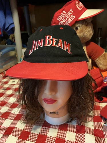 Vintage 90s Jim Beam Bourbon Hat Cap 