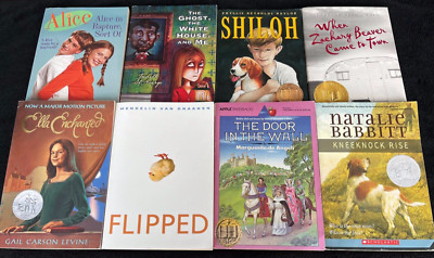 Lot of 8 Teen Medal Winner & Great Paperbacks Shiloh Ella Enchanted Flipped +++