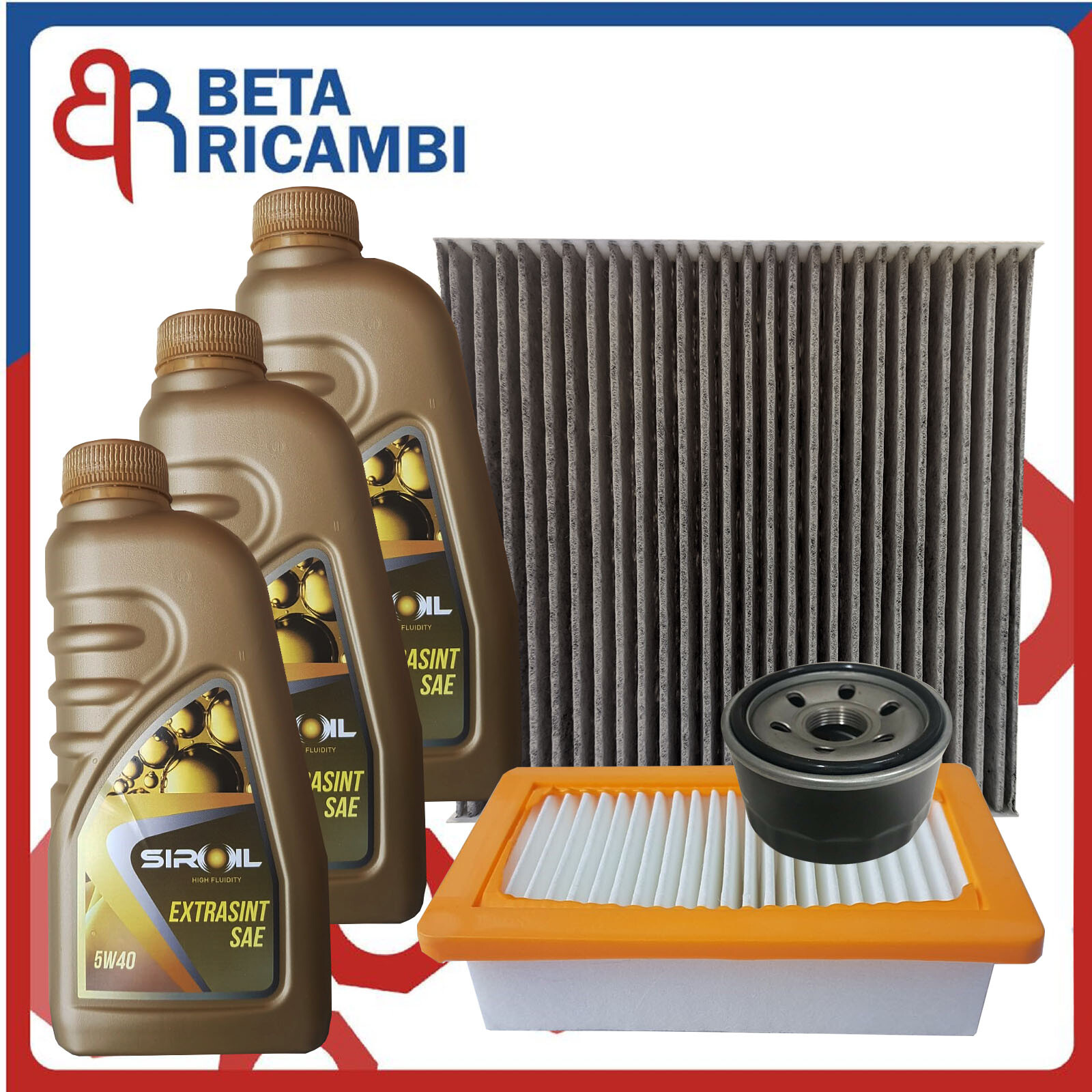 Kit Tagliando Smart 453 1.0 Benzina Dal 2014> Renault Twingo 3 Filtri +Olio 5w40