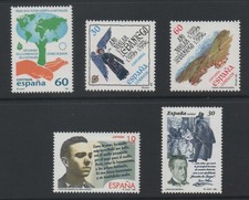 Timbre Espagne Neuf ** n° 2943 à 2947 Y&T / 3349- 3354 à 57 E