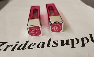 LOREAL POP BALM LIPSTICK 410 WILD LILY NEW UNSEALED PACK OF 2