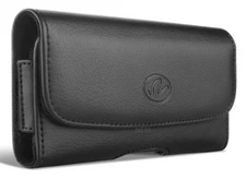 Leather  Holder Belt Clip Loop Holster For HTC Phones FIT THIN CASE ON PHONE