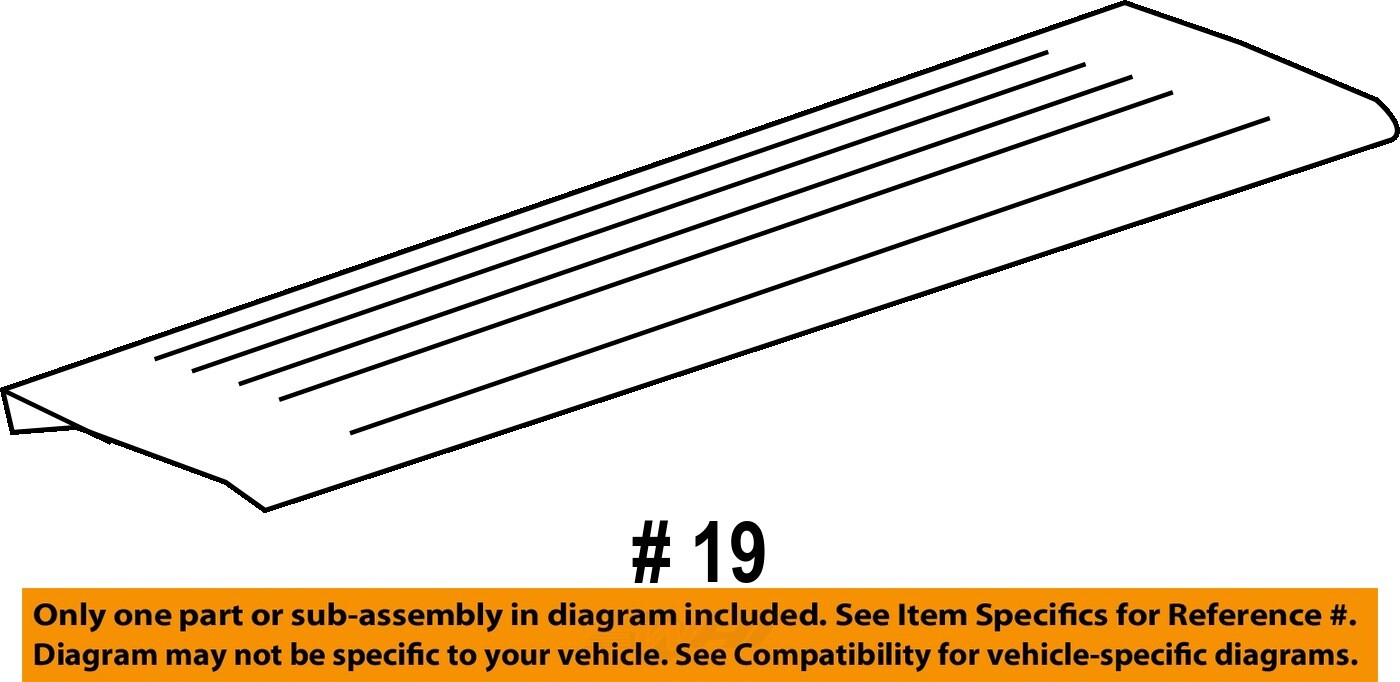 GM OEM InteriorRear Sill Plate Right 22817373 eBay