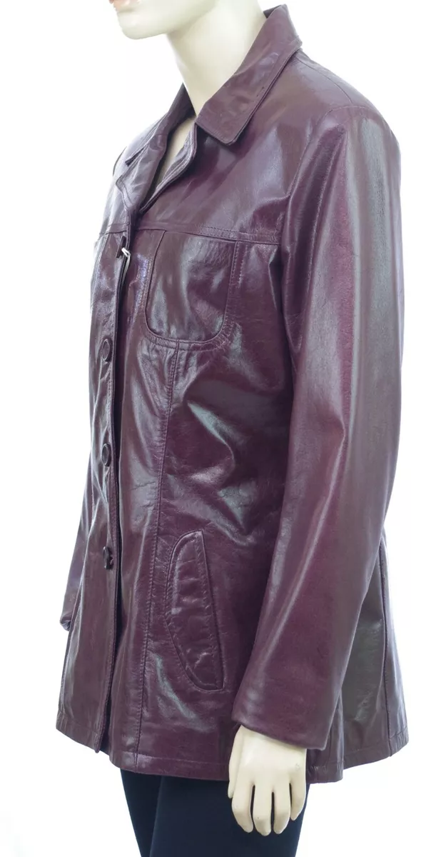 OAKWOOD veste cuir femme bordeaux vieilli CALIFORNIA BUFFLE MILANO taille XL eBay