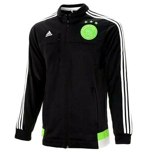 MEN'S ADIDAS FC AJAX 2015/2016 AMSTERDAM JACKET TRAINING SOCCER FOOTBALL  SIZE S