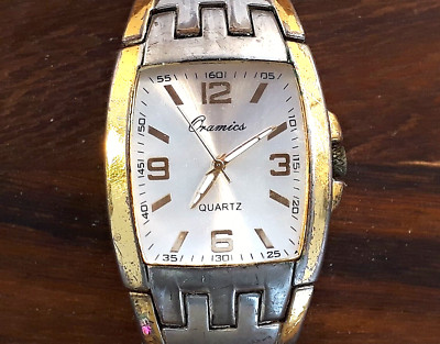 Armbanduhr, Oramics, 1990er, silberfarben, Metallarmband,  japanisch, gebraucht