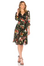 NWT Alice + Olivia Size 0 Abney Wrap Dress in Blooming Bouquet $485