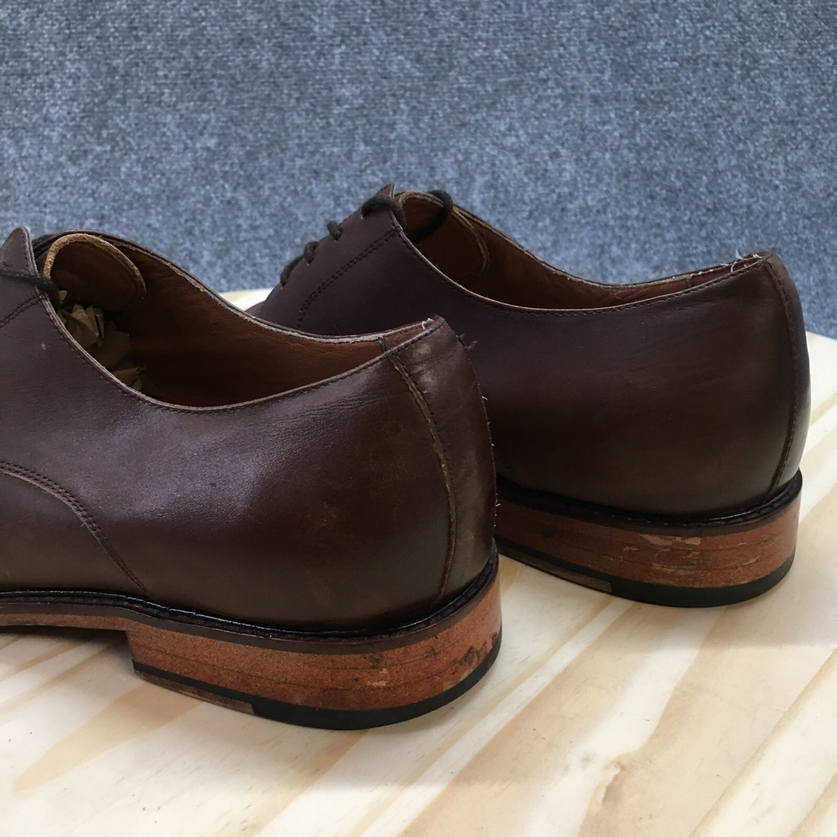 Express Dress Shoes Mens 11 Brogue Oxford Brown Leather 