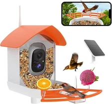 Bird Feeder with Camera, AI Identify Birds Species,Smart Birds Camera with Solar